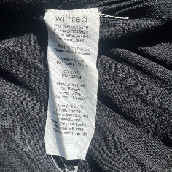 Aritzia Wilfred Free Black lace mini dress XXS - Picture 6 of 11